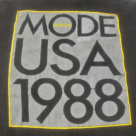 Vtg Depeche Mode T Shirt 1988 Music for the Masses Tour Tee Single Stitch USA XL - Picture 10 of 10